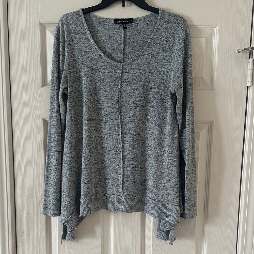 Gray Women's Top Lightweight Sweater